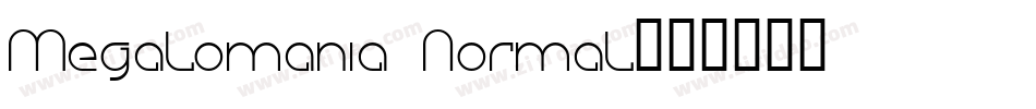Megalomania Normal字体转换